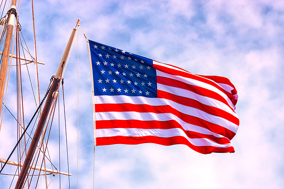 Mystic Memorial Day Flag