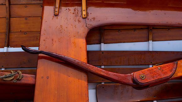 One Wooden Tiller