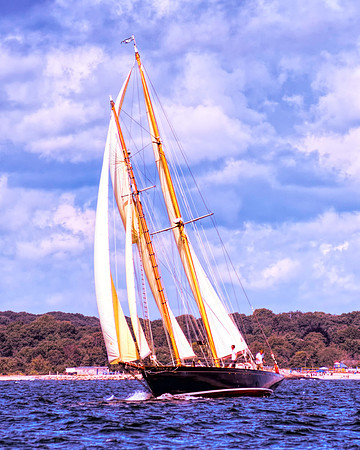 Sailing Along The Coast